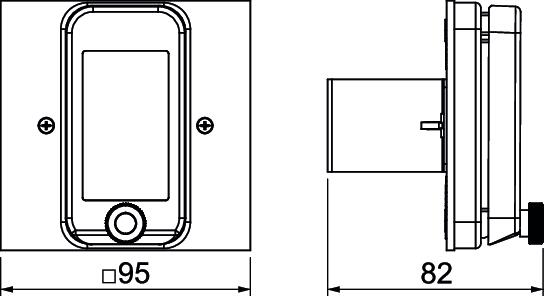 Espelho para instalação FI/LS Poliamida branco puro RAL 9010 – Imagem 2 de 2