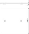 Espelho cego 95x95mm Poliamida amarelo cádmio RAL 1021