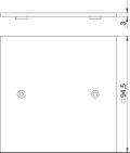 Espelho cego 95x95mm Poliamida amarelo cádmio RAL 1021