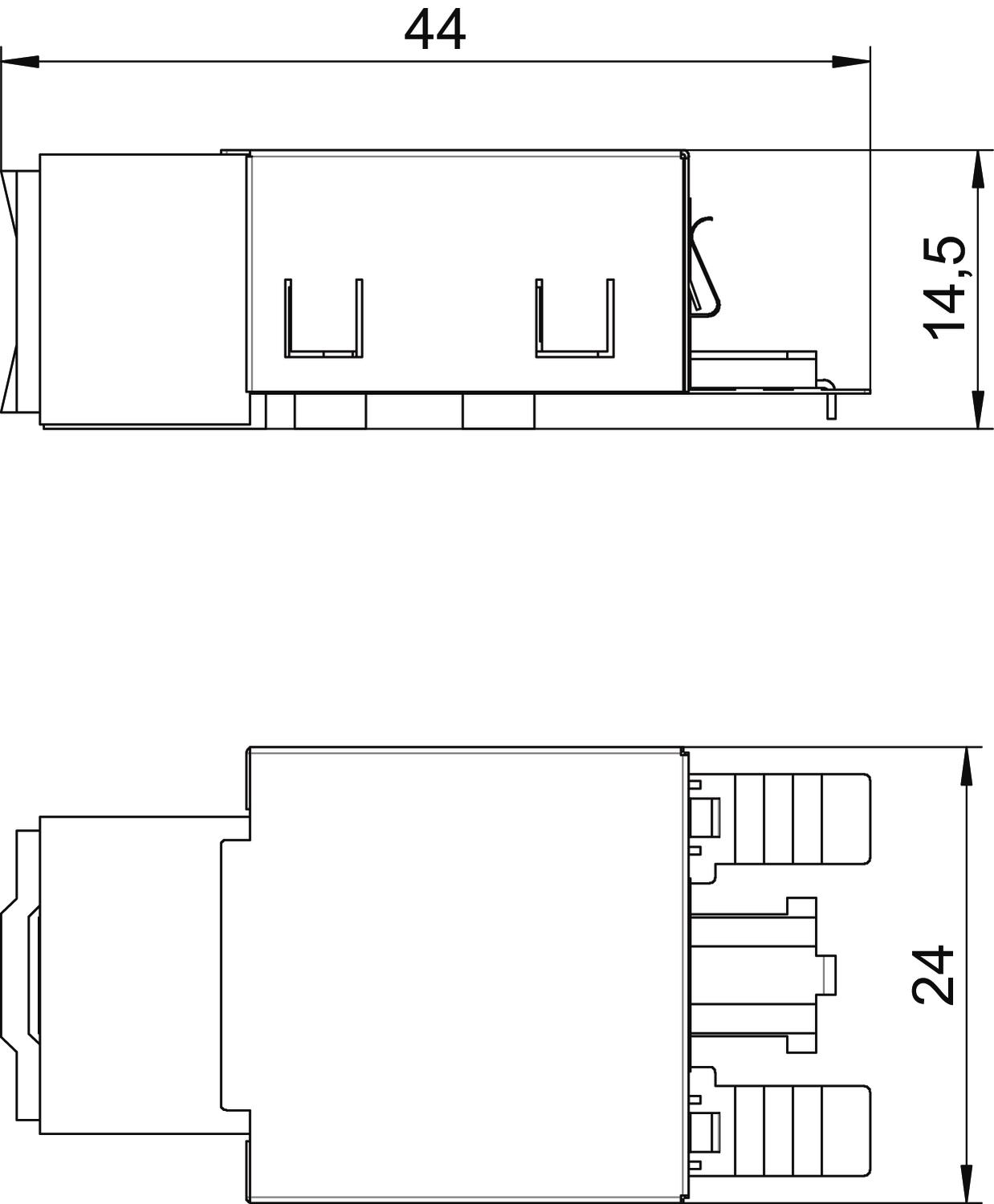Conector RJ45 Cat. 5 blindado  – Imagem 2 de 2