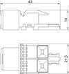 Conector RJ45 Cat. 6 não blindado