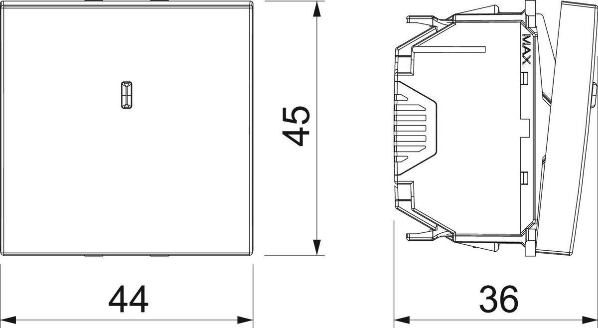 Comutador com luz de controlo 10 A, 250 V Policarbonato cinzento antracite RAL 7021 – Imagem 2 de 2