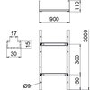 Cable ladder unperforated rung, welded 110x900x3000 Aço Galvanizado por imersão a quente após maquinação zinco
