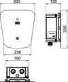 Charging station Key 330x300x127 Policarbonato lacado preto