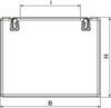 Ducto de instalação metálico com tecido antifogo 80x100x2000 Aço galvanizado pelo método Sendzimir zinco