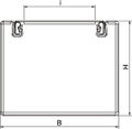 Ducto de instalação metálico com tecido antifogo 80x100x2000 Aço galvanizado pelo método Sendzimir zinco
