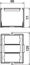 União para PLM D 0810 118x94x78 Aço galvanizado pelo método Sendzimir zinco