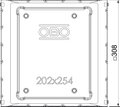 Underfloor box for GES6 308x308x92 Aço galvanizado pelo método Sendzimir