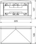 Telitank 225x125x125 Poliamida cinzento claro RAL 7035