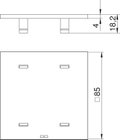 Espelho cego para T4L/T8NL Poliamida cinzento claro RAL 7035