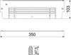 Chapas de elevação lateral para UZD 250-4 350x103x46 Aço galvanizado pelo método Sendzimir