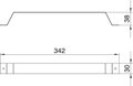 Terminal final para 3 x calhas PVC 90x35 Aço galvanizado pelo método Sendzimir