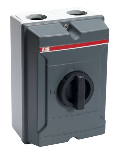 Säkerhetsbrytare aluminium 3-polig 25A 400V hjälpkontakt 1NO  UL94-5VA för lantbruk UV-beständig IP65