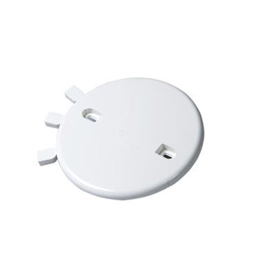 Takdoslock, Slätt lock, Ø115 Skruvavstånd cc 70 …78mm. Vit