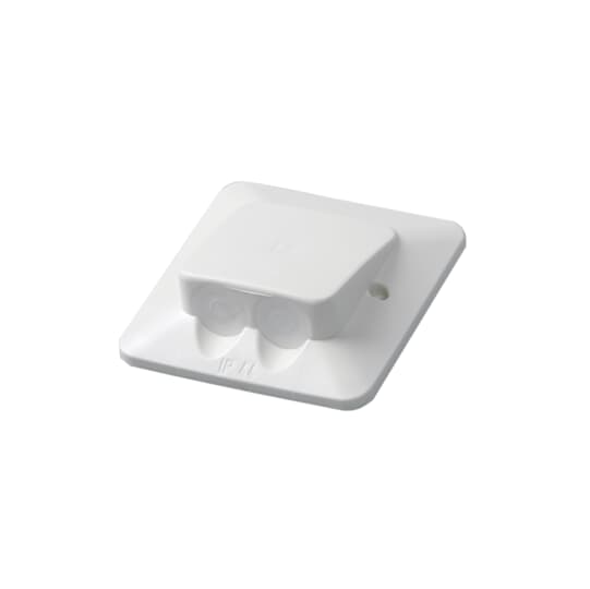 Anslutningslock med två kabelgenomföringar Ø 6,0 - 15,0 mm IP44 85x85mm