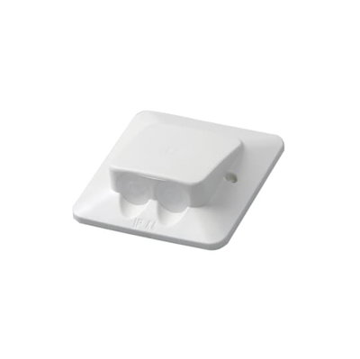 Anslutningslock med två kabelgenomföringar Ø 6,0 - 15,0 mm IP44 85x85mm