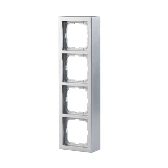 Förhöjningsram, Impressivo, 4-fack, 85mm, dj40mm, aluminium