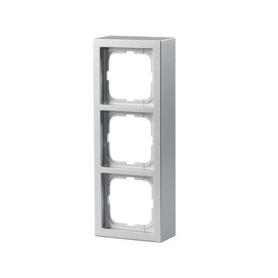 Förhöjningsram, Impressivo, 3-fack, 85mm, dj40mm, aluminium