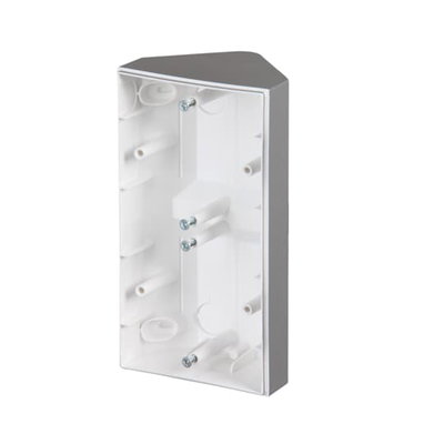 Hörnbox, Impressivo, 2-fack, tom, aluminium