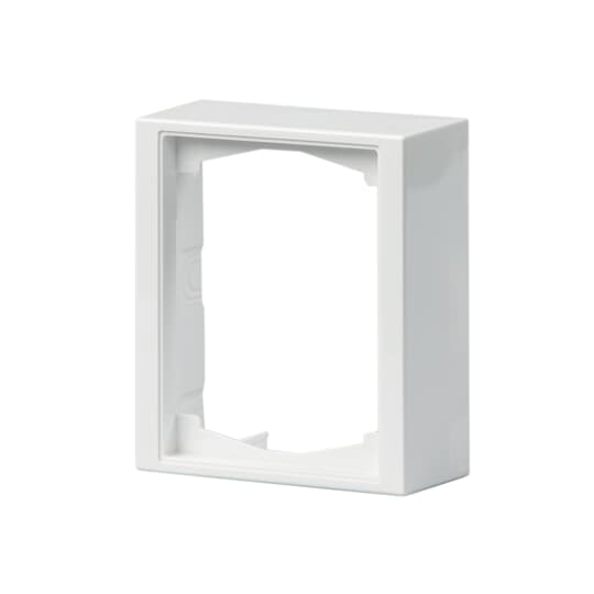 Förhöjningsram, Impressivo, 1-fack, 100mm, dj40mm, vit