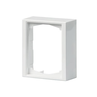 Förhöjningsram, Impressivo, 1-fack, 100mm, dj40mm, vit