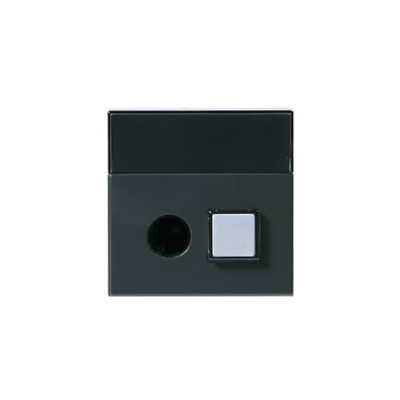 Centrumdelar, tryckknapp & 6.3mm uttag, Impressivo, antracit