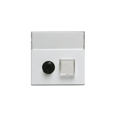 Centrumdelar, tryckknapp & 6.3mm uttag, Impressivo, vit