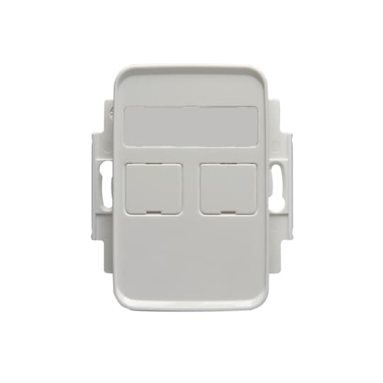 RJ45 Fästram / centrumplatta för 2xRJ-45, Actassi Jussi