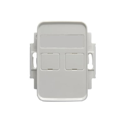 RJ45 Fästram / centrumplatta för 2xRJ-45, Keystone Jussi