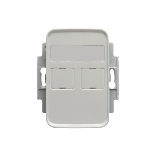 RJ45 Fästram / centrumplatta för 2xRJ-45, AMP Jussi