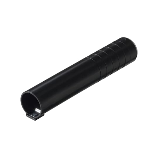 Ändmuff M25, svart, med låsfjäder, för 25mm VP-rör / Flexi-rör, tätning ingår