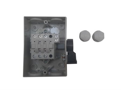 Strömbrytare plastkapslad 3-polig 25A vit kapsling med lampa utan hjälpkontakt