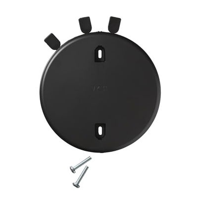 Takdoslock Slätt lock, Ø115 Skruvavstånd cc 70 …78mm. Svart