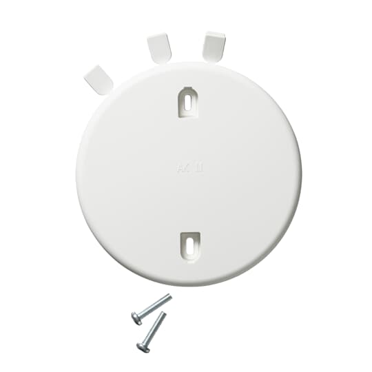 Takdoslock, Slätt lock, Ø115 Skruvavstånd cc 70 …78mm. Vit – Bild 2 av 2