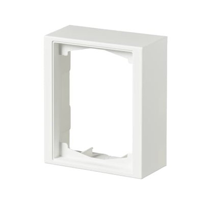 Förhöjningsram, Impressivo, 1-fack, 100mm, dj40mm, matt vit