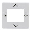 Centrumplatta, för Termostat, Kopplingsur, Timer, Impressivo aluminium