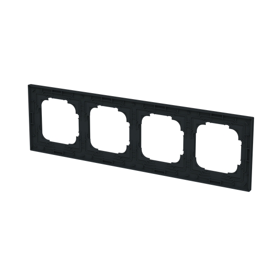Ram 4-facks mattsvart