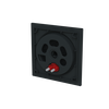 C-platta dimmer Mattsvart