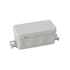 Kopplingsdosa IP65 utanpåliggande 105 x 43mm, Monteringsbar vid temperaturer mellan -25...+60°C, Halogenfri, Grå