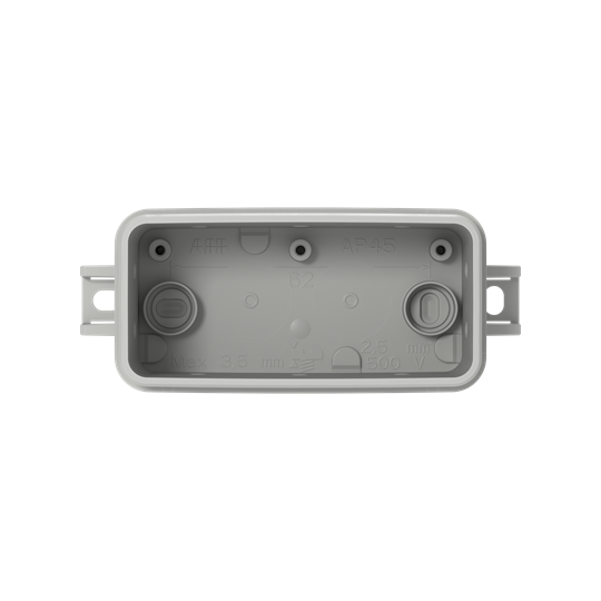 Kopplingsdosa IP65 utanpåliggande 105 x 43mm, Monteringsbar vid temperaturer mellan -25...+60°C, Halogenfri, Grå – Bild 4 av 9