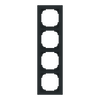 Ram 4-facks mattsvart