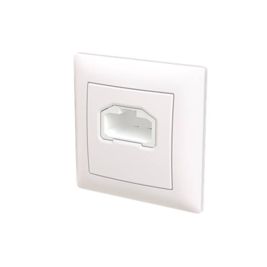 Lamputtag DCL SAGA belysningsuttag för vägg, 85x85 mm, vit – Bild 5 av 6