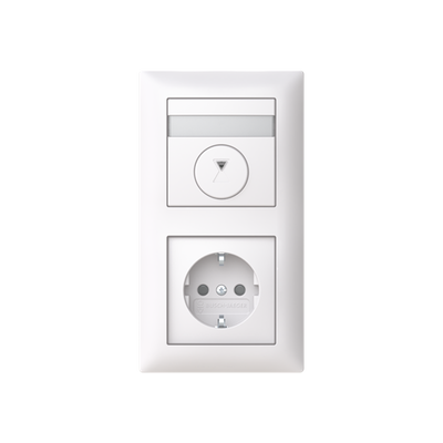 Timer SAGA med tidsintervall från 15 minuter till 8 timmar. Utbytbara etiketter, IP21, 2-polig, 10A, signallampa.