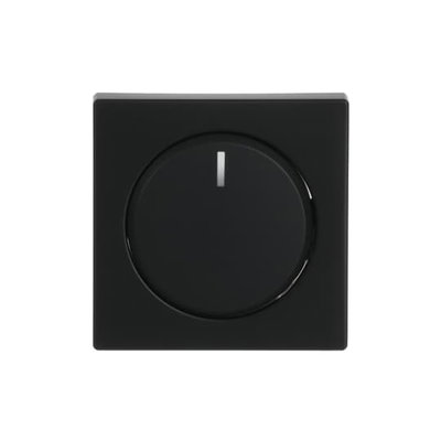 Centrumplatta, dimmer, vrid, svart matt