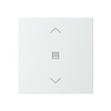 Centrumplatta KNX/f@h 1-funktion "Markis ɅV" kapacitiv Saga