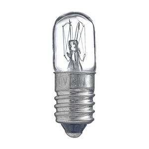 Glödlampa, 230V/3W/E10 sockel,