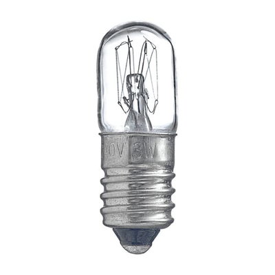 Glödlampa 230V/3W/E10 sockel,