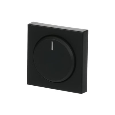 Centrumplatta, dimmer, vrid, svart matt