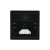 Centrumplatta, dimmer, touch, svart matt