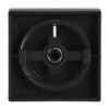 Centrumplatta, dimmer, vrid, svart matt